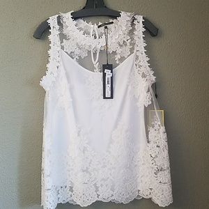 White lace top